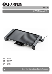 Manual Champion CHEG210 Table Grill