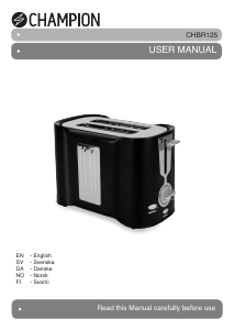 Manual Champion CHBR125 Toaster