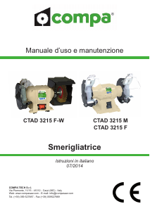 Manuale Compa CTAD 3215 M Smerigliatrice da banco