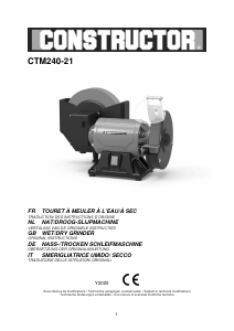 Bedienungsanleitung Constructor CTM240-21 Tischschleifer