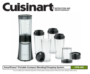 Manual Cuisinart CPB-300P1 Blender