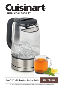 Manual Cuisinart GK-17 Kettle