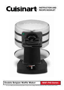 Manual Cuisinart WAF-F40 Waffle Maker