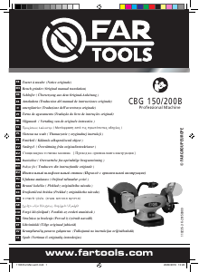 Rokasgrāmata Far Tools CBG 150/200B Galda slīpmašīna