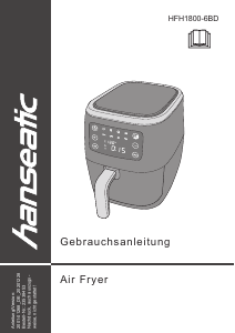 Handleiding Hanseatic HFH1800-6BD Friteuse