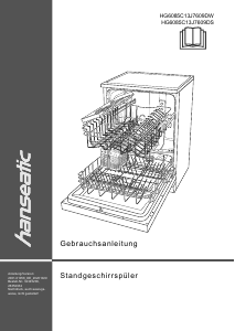 Manual Hanseatic HG6085C13J7609DW Dishwasher