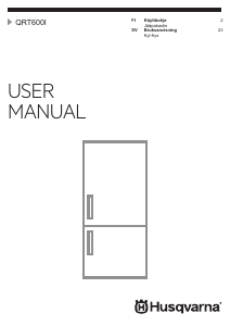 Käyttöohje Husqvarna QRT600I Jääkaappipakastin