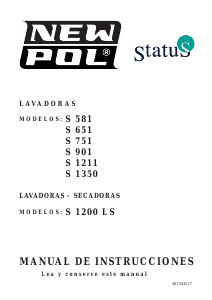 Manual de uso New Pol S 901 Lavadora