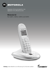 Bedienungsanleitung Motorola C2013 Schnurlose telefon
