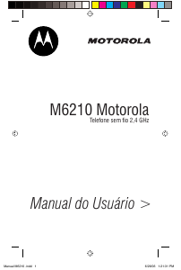 Manual Motorola M6210 Telefone sem fio