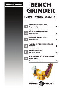 Bedienungsanleitung Power Craft 80040 Tischschleifer