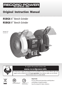 Manual Record Power RSBG6 Bench Grinder