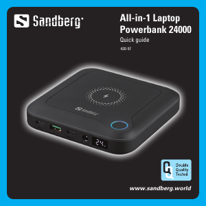 Manual Sandberg 420-57 Portable Charger