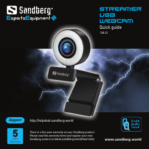 Handleiding Sandberg 134-21 Webcam