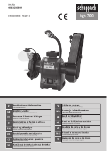 Manual de uso Scheppach BGS 700 Amoladora de banco