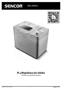 Instrukcja Sencor SBR 2000SS Automat do chleba