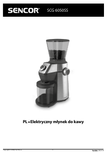 Instrukcja Sencor SCG 6050SS Młynek do kawy