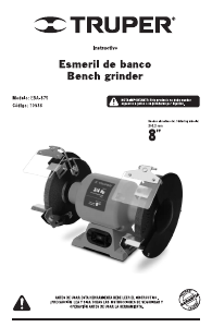 Manual de uso Truper EBA-875 Amoladora de banco