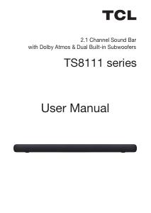 Handleiding TCL TS8111 Luidspreker