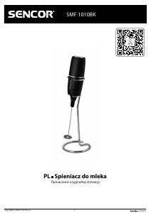 Instrukcja Sencor SMF 1010BK Spieniacz do mleka
