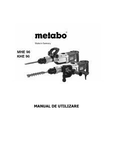 Manual Metabo KHE 96 Ciocan rotopercutor