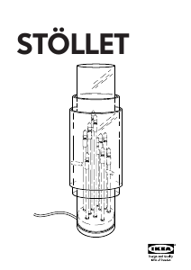 Manual IKEA STOLLET Lampă