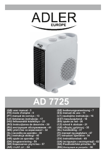 Manuale Adler AD 7725b Termoventilatore