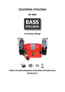 Instrukcja Bass Polska BP-4805 Szlifierka stołowa