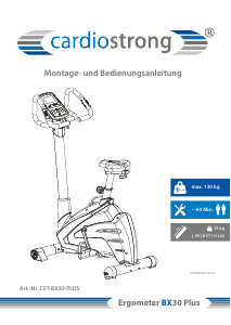 Bedienungsanleitung Cardiostrong BX30 Plus Heimtrainer