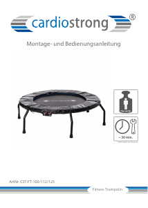 Bedienungsanleitung Cardiostrong CST-FT-125 Fitness Trampolin