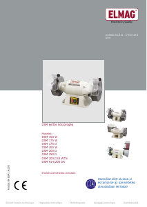 Használati útmutató ELMAG DSM 175 W Kettős köszörű