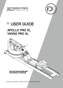 Manual First Degree Fitness Viking Pro XL Rowing Machine
