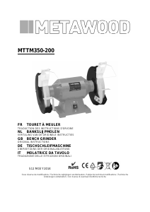 Manuale Metawood MTTM350-200 Smerigliatrice da banco