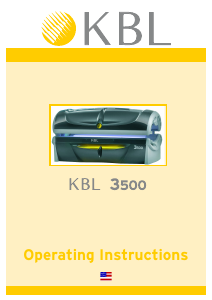 Manual KBL 3500 Sunbed