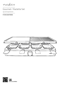 Käyttöohje Nedis FCRA300FBK8 Raclette-grilli