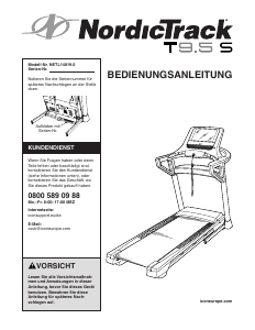 Bedienungsanleitung NordicTrack T9.5 S Laufband