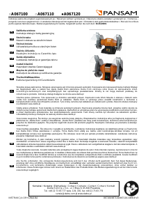 Rokasgrāmata Pansam A067120 Galda slīpmašīna