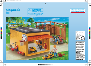 Bedienungsanleitung Playmobil set 9368 City Life Garage mit Fahrradstellplatz