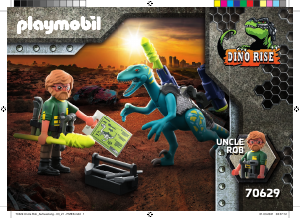 Bruksanvisning Playmobil set 70629 Dino Rise Deinonychus redo för strid