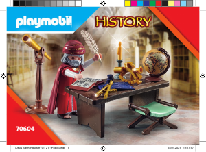 Handleiding Playmobil set 70604 History Geschenkset 'sterrenkijker'