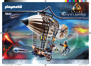 Bruksanvisning Playmobil set 70642 Novelmore Novelmore darios zeppelinare