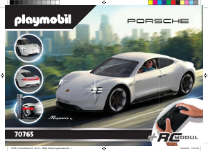 Rokasgrāmata Playmobil set 70765 Promotional Porsche mission E