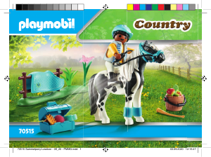 Manual Playmobil set 70515 Riding Stables Pónei colecionável lewitzer
