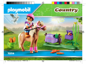 Handleiding Playmobil set 70514 Riding Stables Verzamelpony 'ijslander'