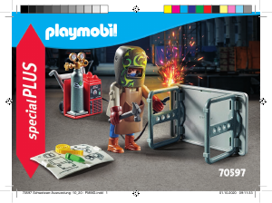 Manuale Playmobil set 70597 Special Fabbro con fiamma ossidrica