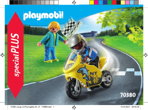 Εγχειρίδιο Playmobil set 70380 Special Παιδάκια σε αγώνες μοτοσυκλέτας