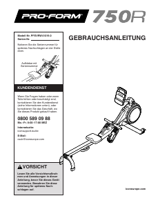 Bedienungsanleitung Pro-Form 705R Rudergerät