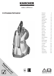 Bruksanvisning Kärcher K4 Premium Full Control Högtryckstvätt