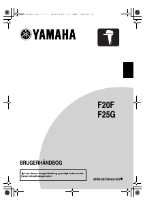 Brugsanvisning Yamaha F25G (2018) Påhængsmotor