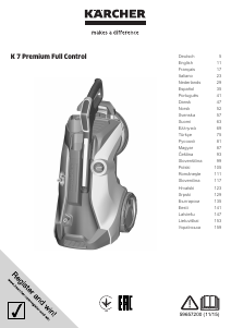Rokasgrāmata Kärcher K7 Premium Full Control Augstspiediena mazgātājs
